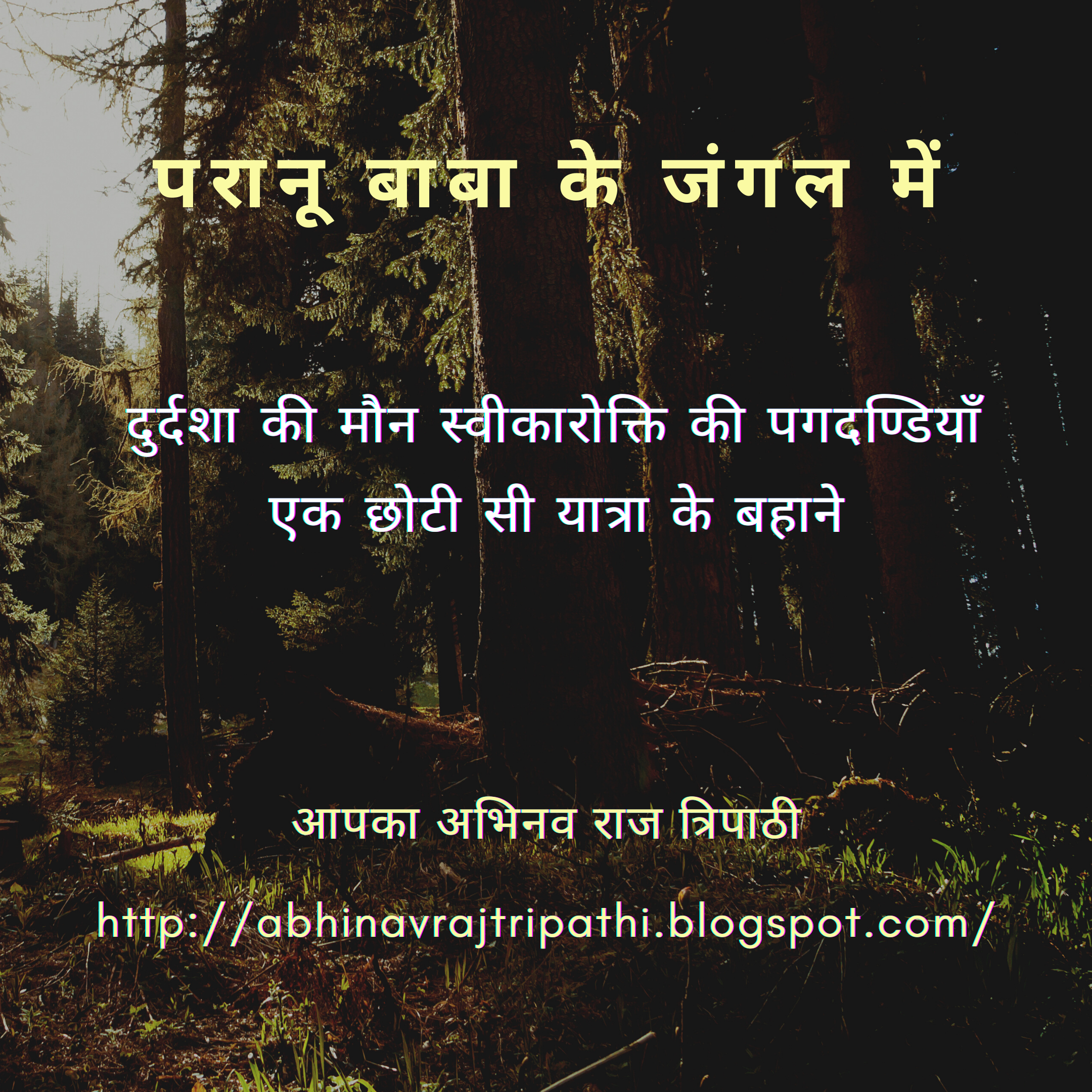 परानू बाबा के जंगल में (चित्रकूट)