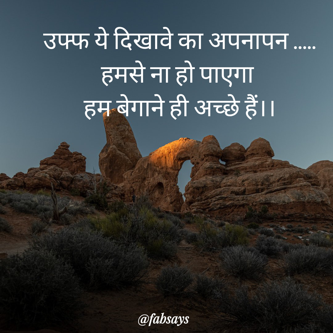 दिखावे का अपनापन's image