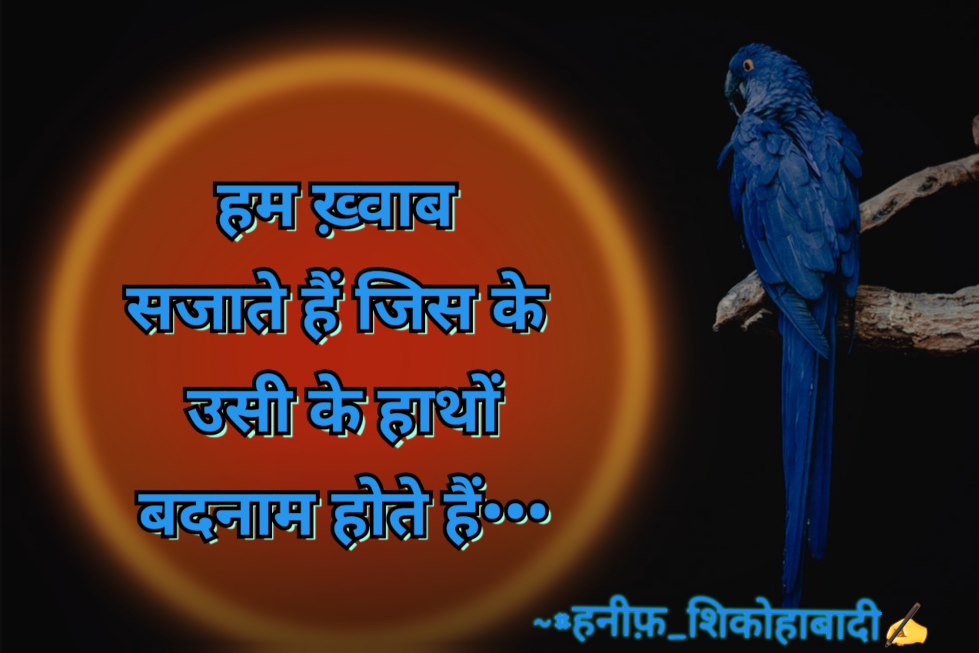 ख़्वाब सजाते हैं जिस के••• | ~#हनीफ़_शिकोहाबादी✍️