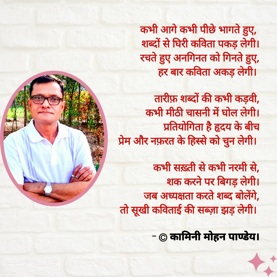 कभी आगे कभी पीछे भागते हुए - © कामिनी मोहन पाण्डेय।'s image