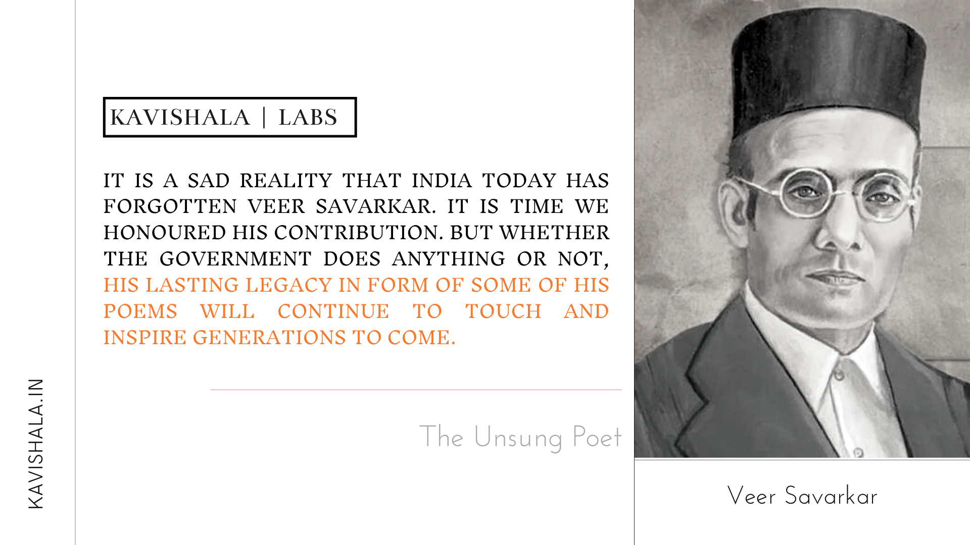 Veer Savarkar: The Unsung Poet's image