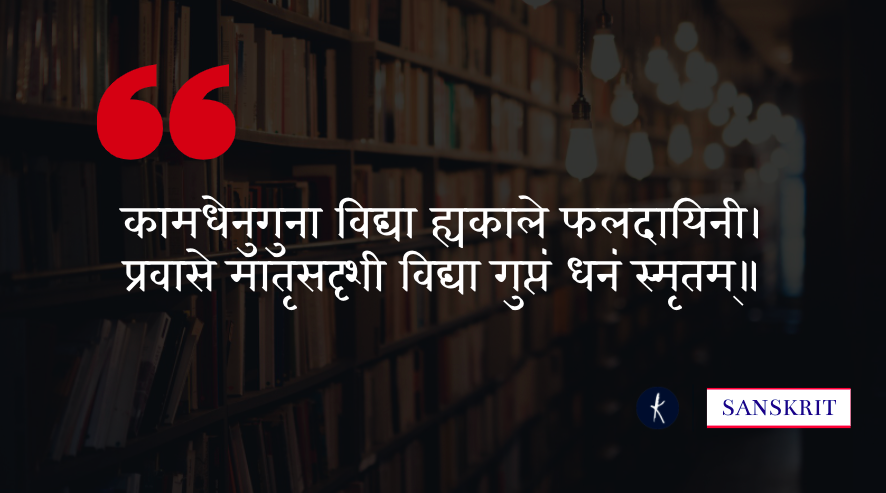 कामधेनुगुना विद्या ह्यकाले फलदायिनी।