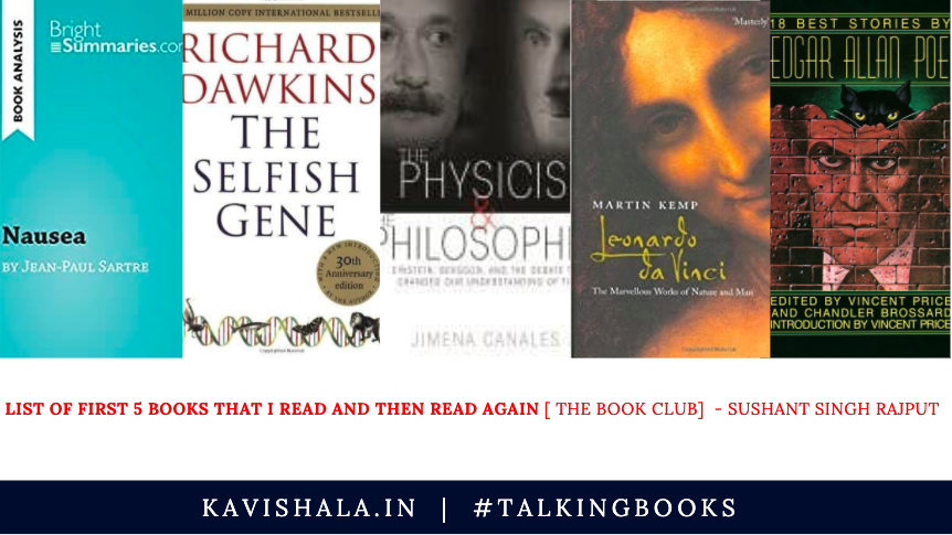 List of first 5 books that I read and then read again - Sushant Singh Rajput [From The Books Club - A Twitter Account Managed By SSR]