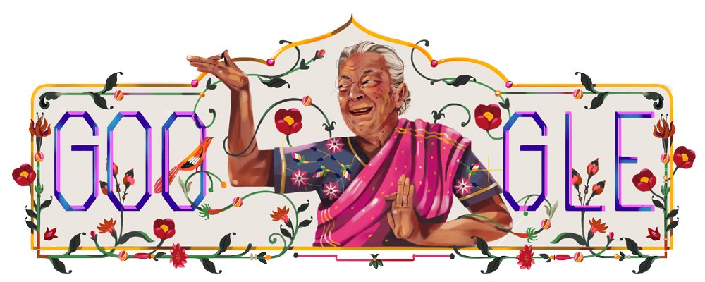 Zohra Sehgal's Google Doodle is Lovely - She was one of the first Indian actors to be recognized internationally