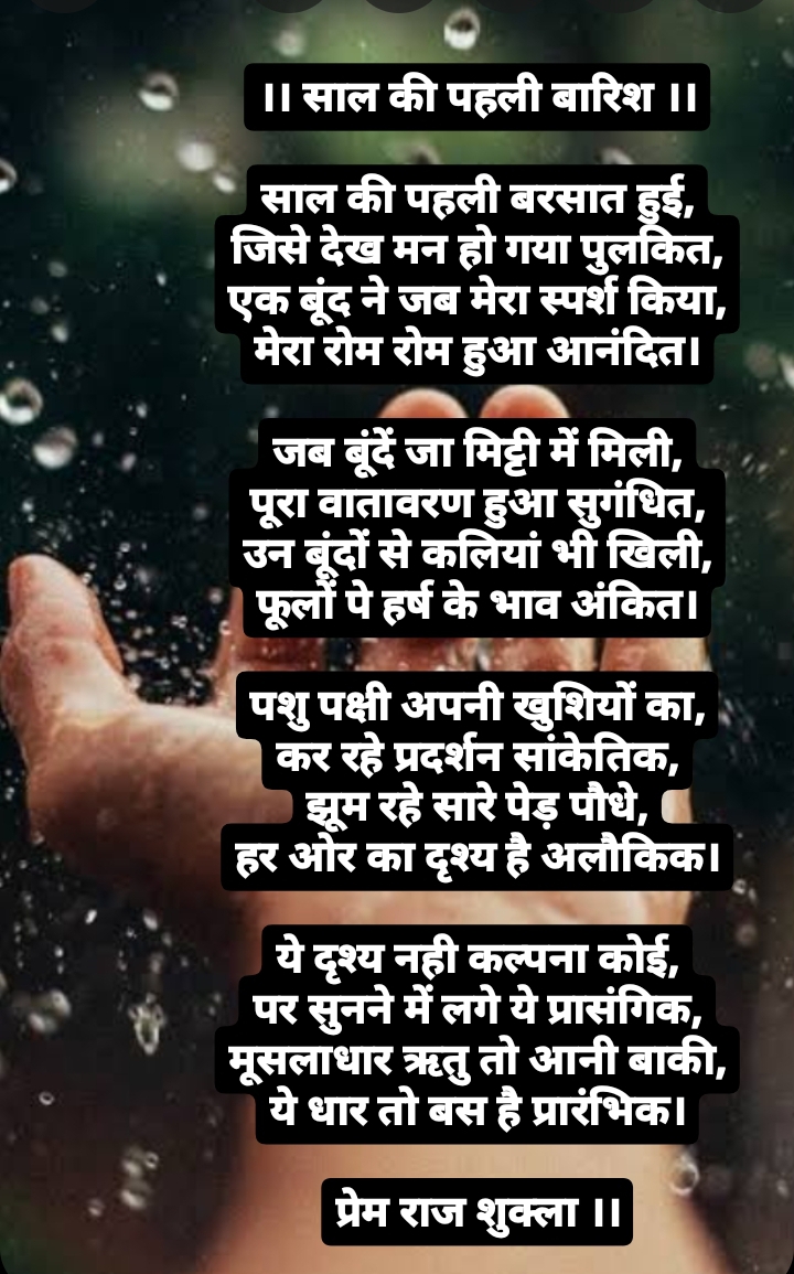 साल की पहली बारिश's image